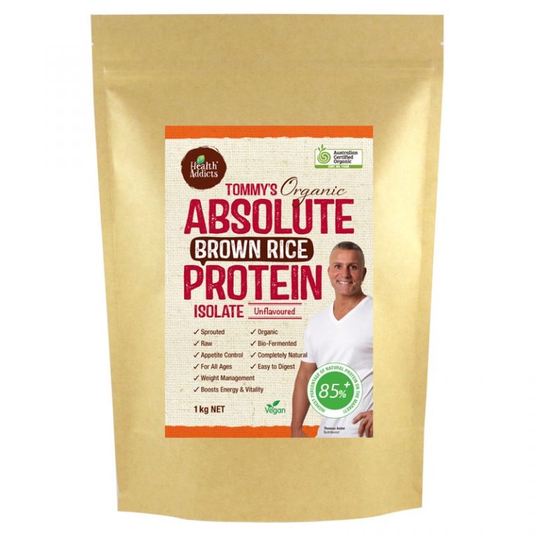 Tommy’s Organic Absolute Brown Rice Protein Isolate Unflavoured 1KG