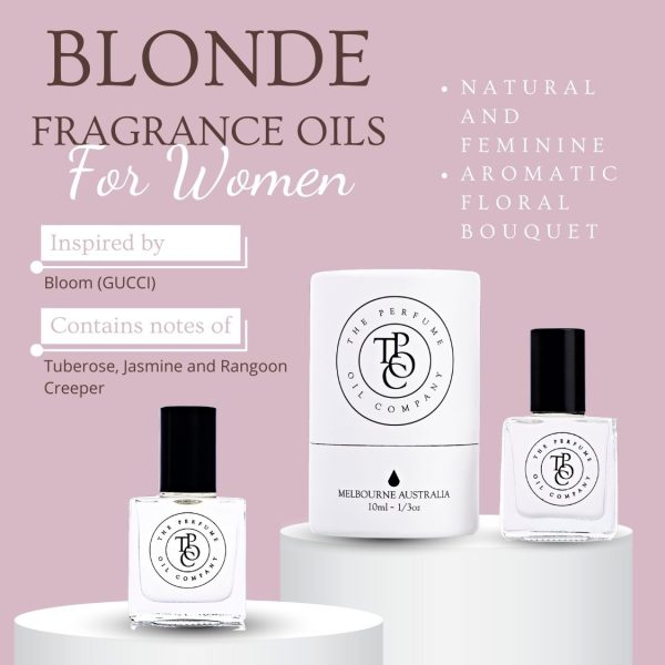 BLONDE Contains notes of Tuberose, Jasmine and Rangoon Creeper