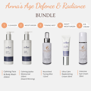 Age Defence & Radiance Bundle is a powerful, yet gentle, combination of high quality, practitioner recommended products tailored to help deliver optimal daily care for those with sensitive and mature skin.
