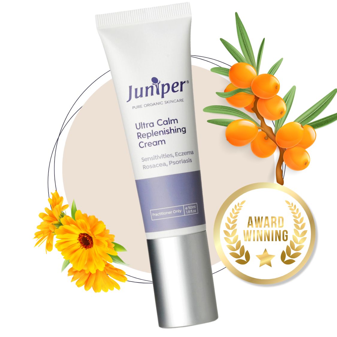 Experience intense hydration and nourishment with the Award Winning Juniper Ultra Calm Replenishing Cream giving extra Love to sensitive Skin